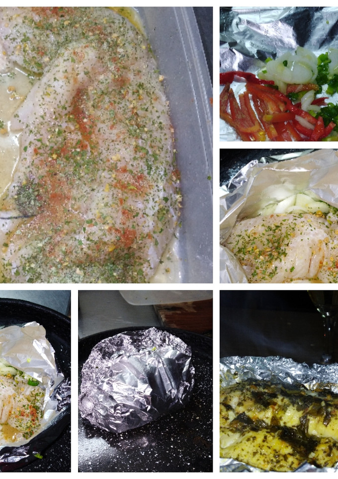 Una foto de Filet de merluza papillote