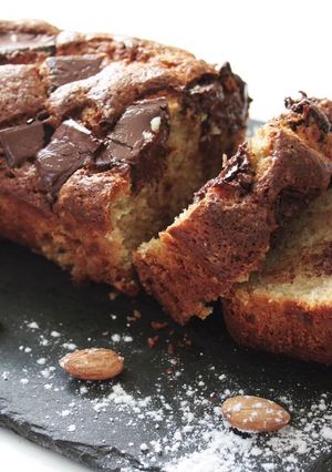 Une photo de Gâteau chocolat~banane