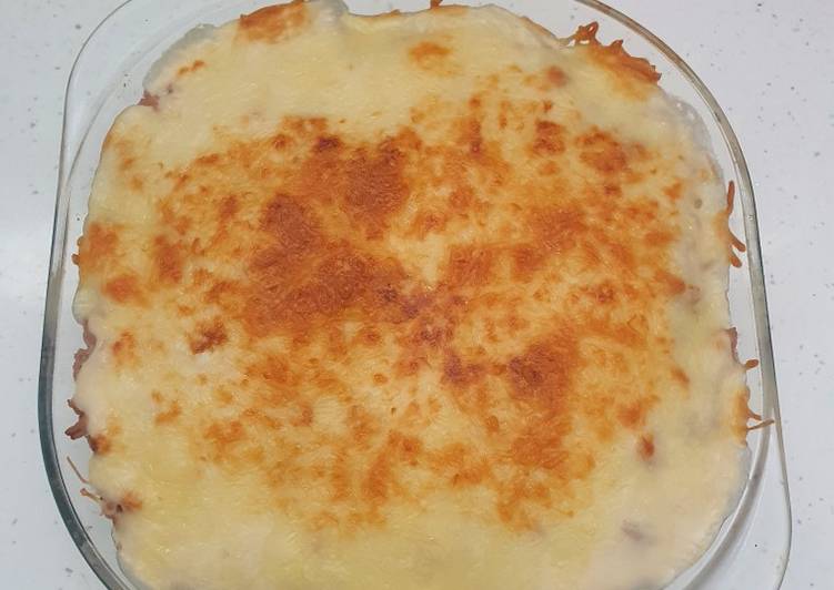 Pastel de patata y carne molida