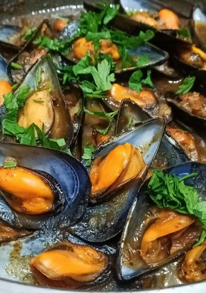 Una foto de Mi amigo Giancarlo...y MEJILLONES A LA MARINERA