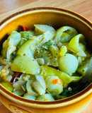 Cà Chua Xanh Xào Mắm Ruốc Huế