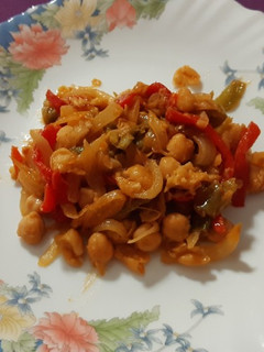 Una foto de Fritada picante de garbanzos