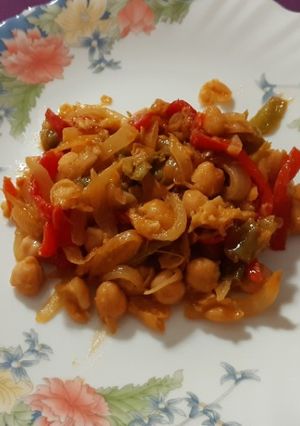 Una foto de Fritada picante de garbanzos