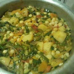 A picture of Green maize,Mixed veggies # vegetable contest.