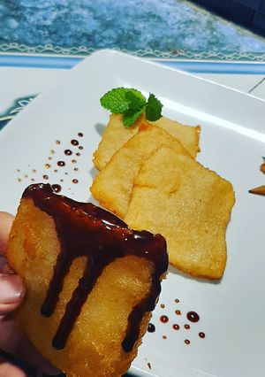 Una foto de Nuégado de yuca salvadoreño