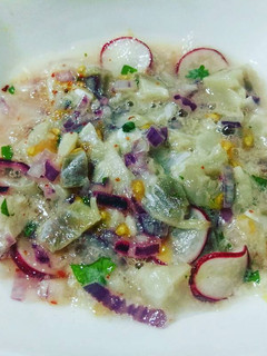 Una foto de Ceviche de mero a mi manera