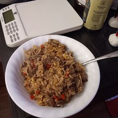A picture of BBQ Fried Rice.