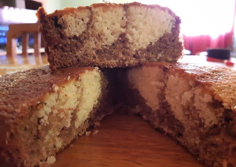 Bizcochuelo marmolado