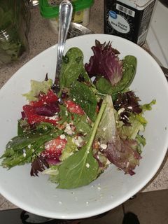 A picture of Strawberry salad 🥗.