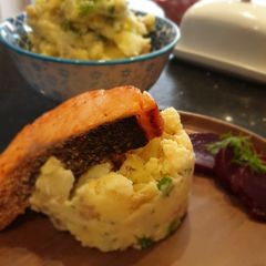 A picture of Gin and Cucumber Smoked Salmon.