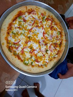 صورة لوصفة بيتزا