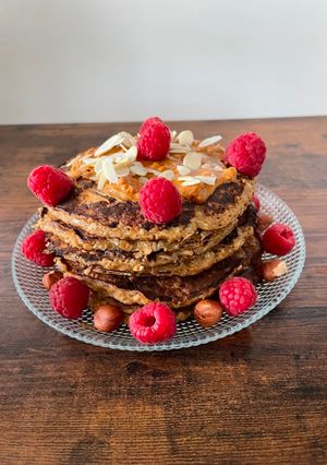 Une photo de Pancake banane-coco
