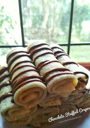 Foto resep Nutella Stuffed Crepes Roll