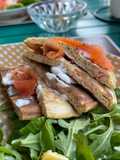 Blinis fourrés au saumon fumé