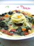 Angel Hair Soup with Tuscan Kale