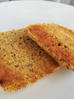 Una foto de Pan con Harina de Linaza y Coco al Microondas