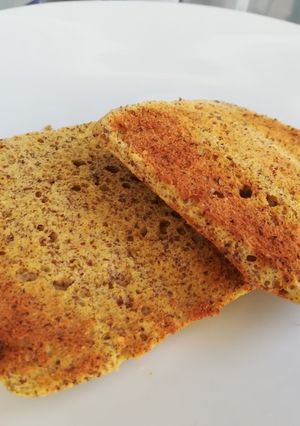 Una foto de Pan con Harina de Linaza y Coco al Microondas