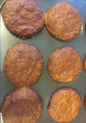 A picture of Banana yogurt muffins.