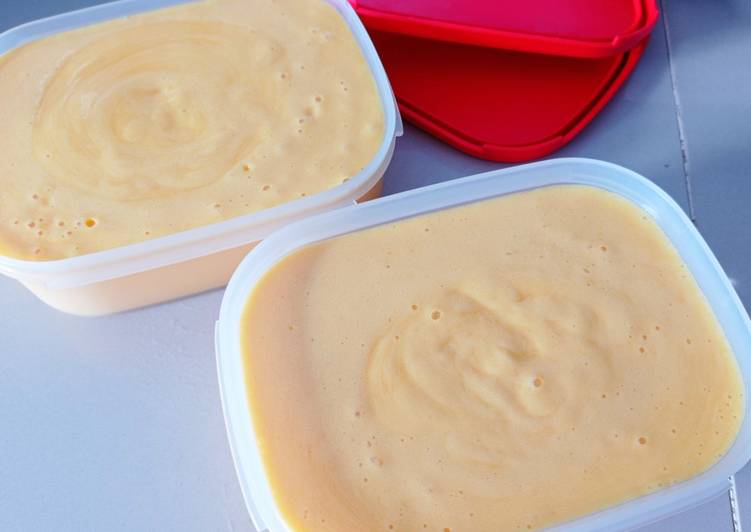 Langkah Mudah untuk mengolah Es Krim Mangga Homemade Anti Gagal