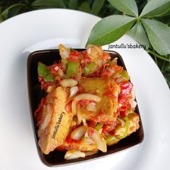 A picture of Peppered soya beans cheese.