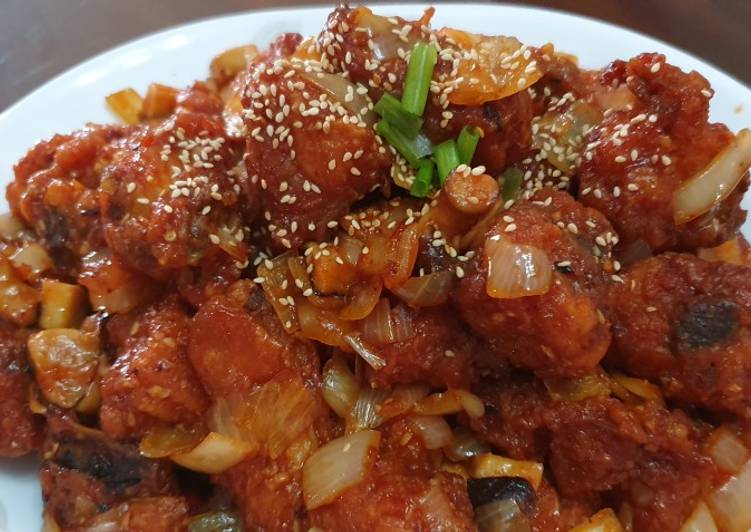 Ayam goreng saus Korea