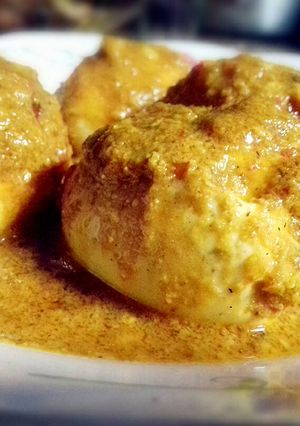 Foto resep Telur bumbu kuning pedas