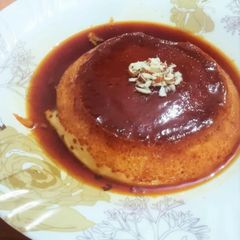 A picture of Caramel Egg Pudding Recipe Without Oven.