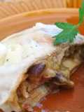 Creps de shiitake y langostinos 🦐
