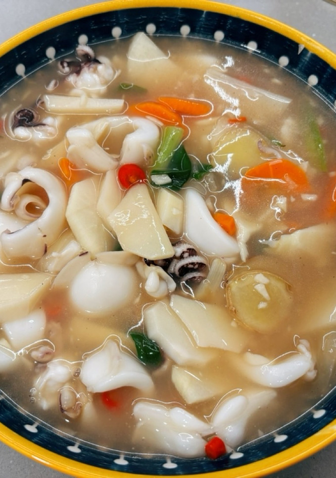 生炒花枝羹 的食譜成品照片