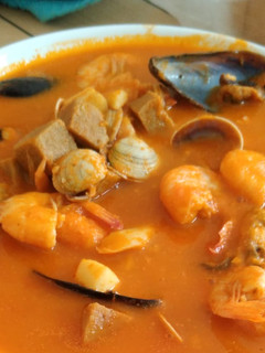 Una foto de Sopa de marisco