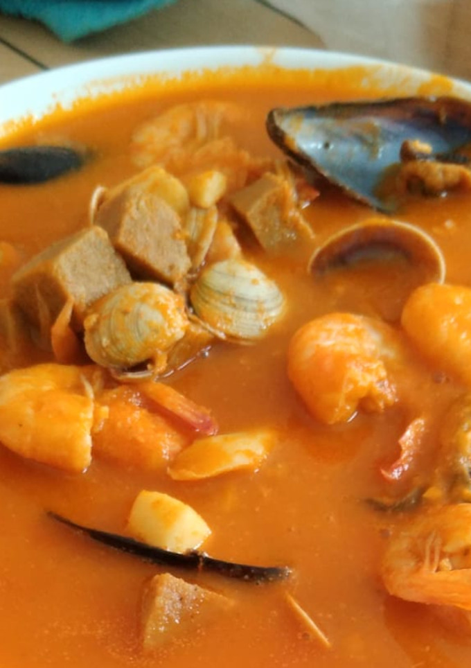 Una foto de Sopa de marisco