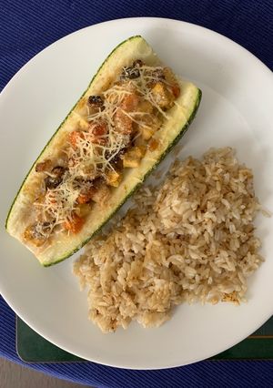 Una foto de Zapallito italiano relleno