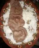 Chilaquiles con bistec de res