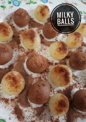 Foto resep Resep akhir bulan // milky balls (3bahan)