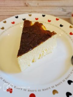 🍰甜點 - 減醣版巴斯克焦香乳酪蛋糕（氣炸鍋） 的食譜成品照片