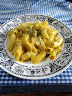 Una foto de Tortiglioni en salsa de calabaza