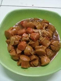 Foto resep Tumis sosis lada hitam