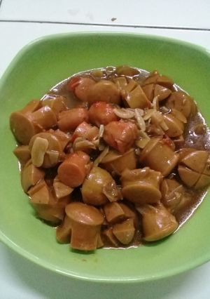 Foto resep Tumis sosis lada hitam
