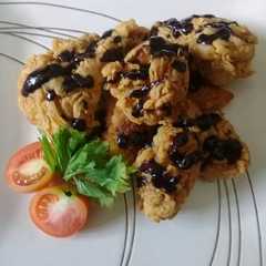 Ayam goreng ala kentucky saus coklat pedas রেসিপির প্রধান ছবি