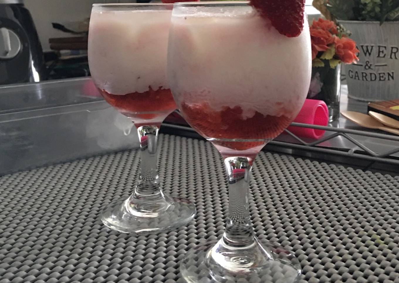 Korean strawberry milk