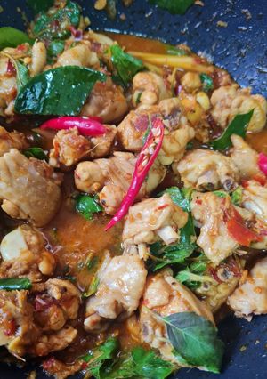 รูปของ ไก่ผัดพริกลุยสวน