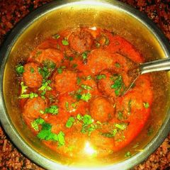 A picture of Kathal ka kofta.