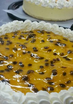 Una foto de Torta de maracujá