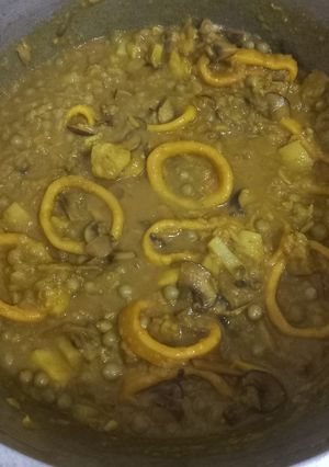 Una foto de Guiso de calamar al curry