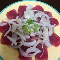 A picture of Tuna marinade.