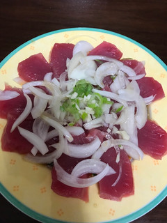 A picture of Tuna marinade.
