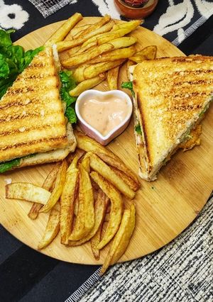 A picture of Tandoori sandwich.