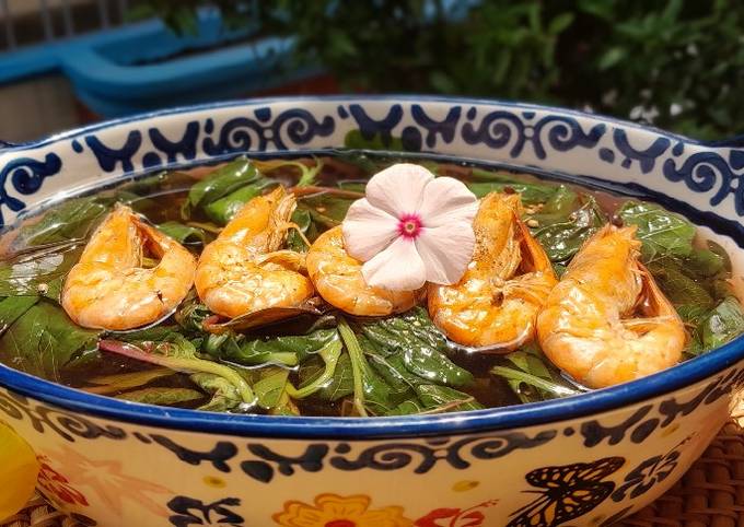 Cách Làm Món Canh rau dền nấu tôm của Annie Vo - Cookpad