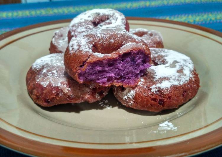 Donat manis ubi ungu