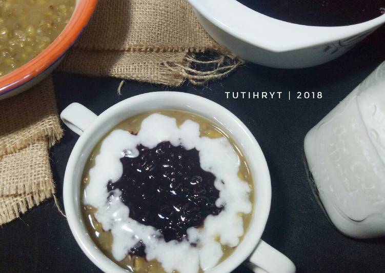 Bubur kacang ijo + ketan item